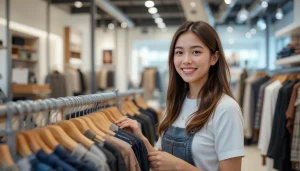 Nhân viên bán hàng tại Shop Oanh Thu tư vấn khách hàng